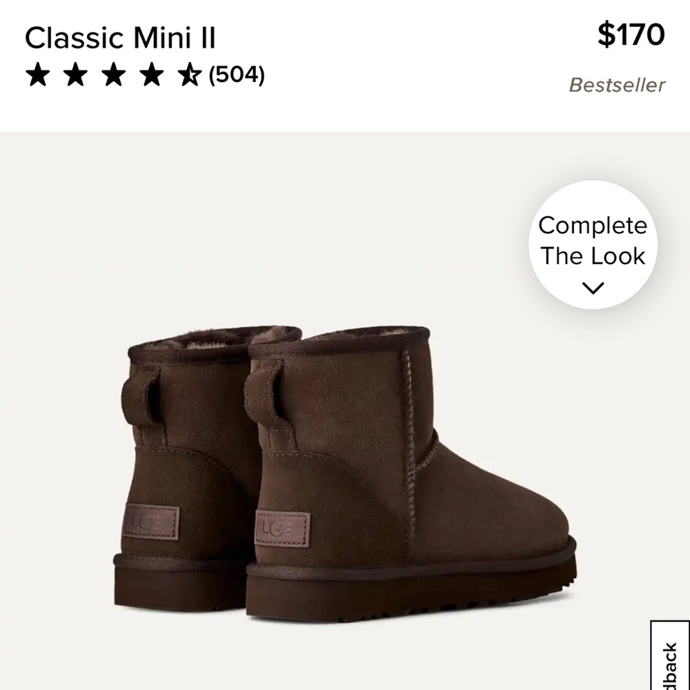 UGG Classic Ultra mini Chocolate Boots
